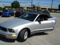 2008 Brilliant Silver Metallic Ford Mustang V6 Deluxe Convertible  photo #22
