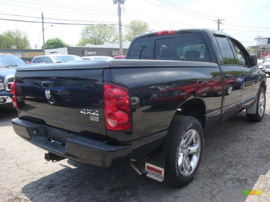 2007 Ram 1500 Sport Quad Cab 4x4 - Brilliant Black Crystal Pearl / Medium Slate Gray photo #5