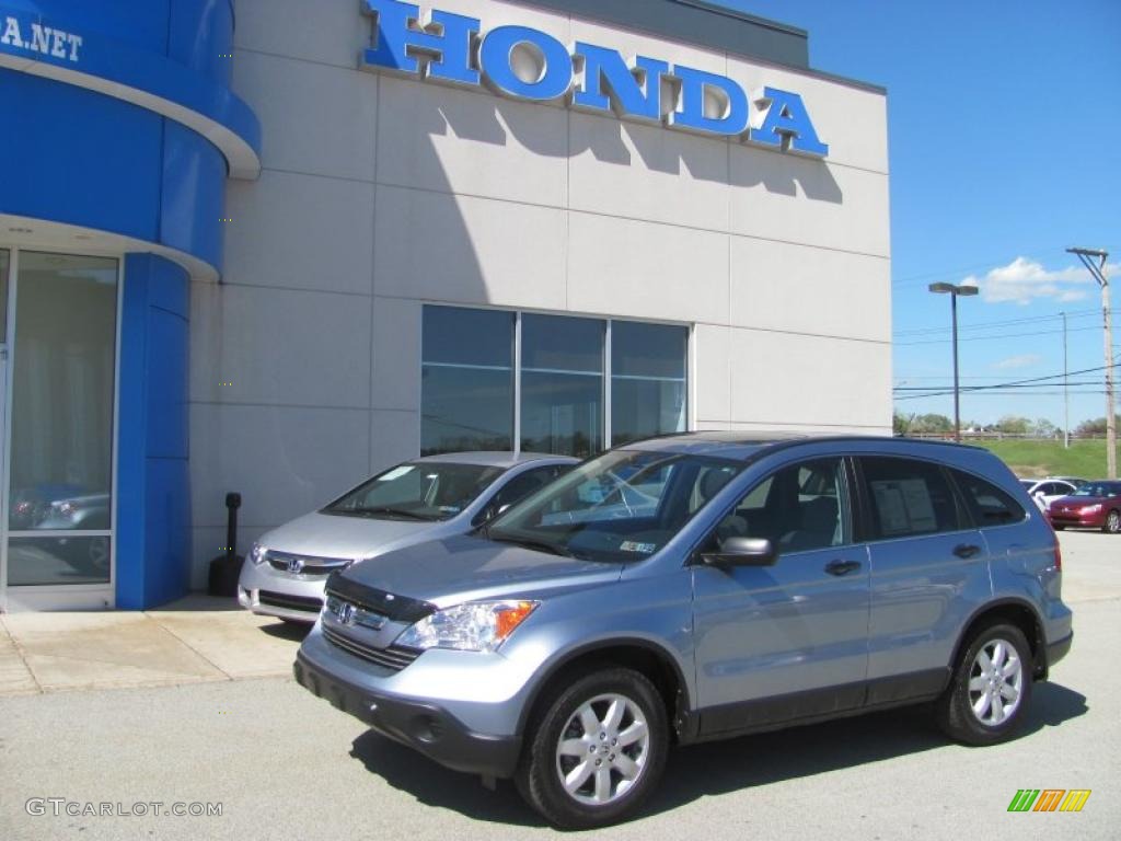 2008 CR-V EX 4WD - Glacier Blue Metallic / Gray photo #1