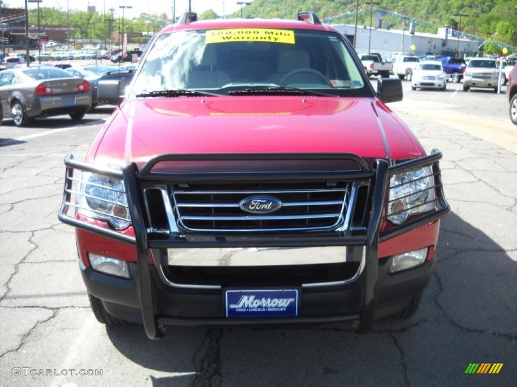 2007 Explorer Sport Trac XLT 4x4 - Red Fire / Camel photo #19