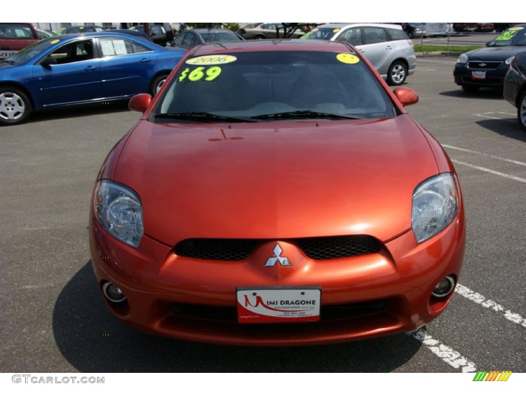 2006 Eclipse GT Coupe - Sunset Orange Pearlescent / Dark Charcoal photo #2