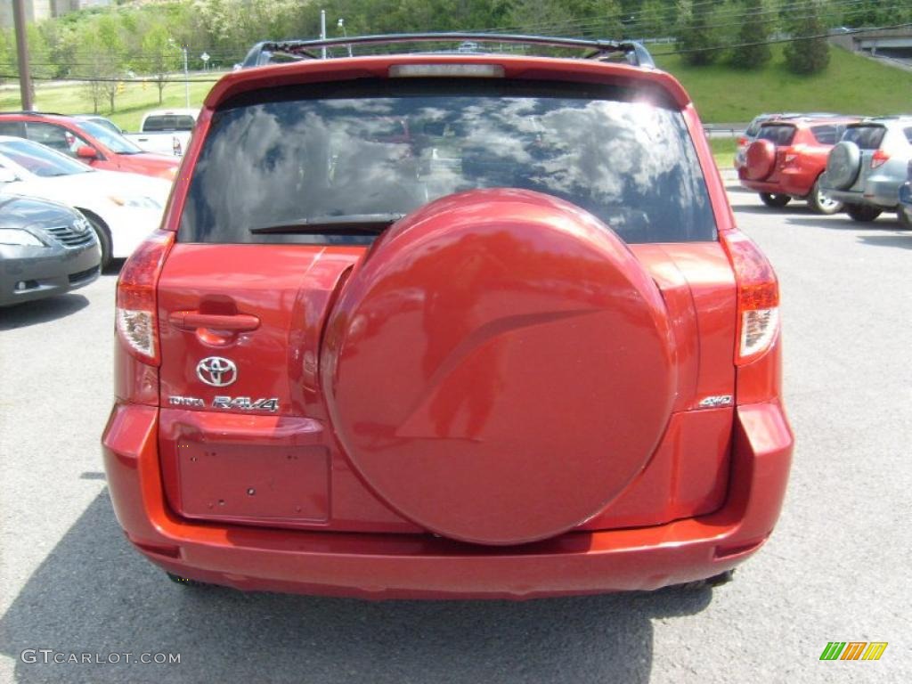 2007 RAV4 Limited 4WD - Barcelona Red Pearl / Ash Gray photo #6