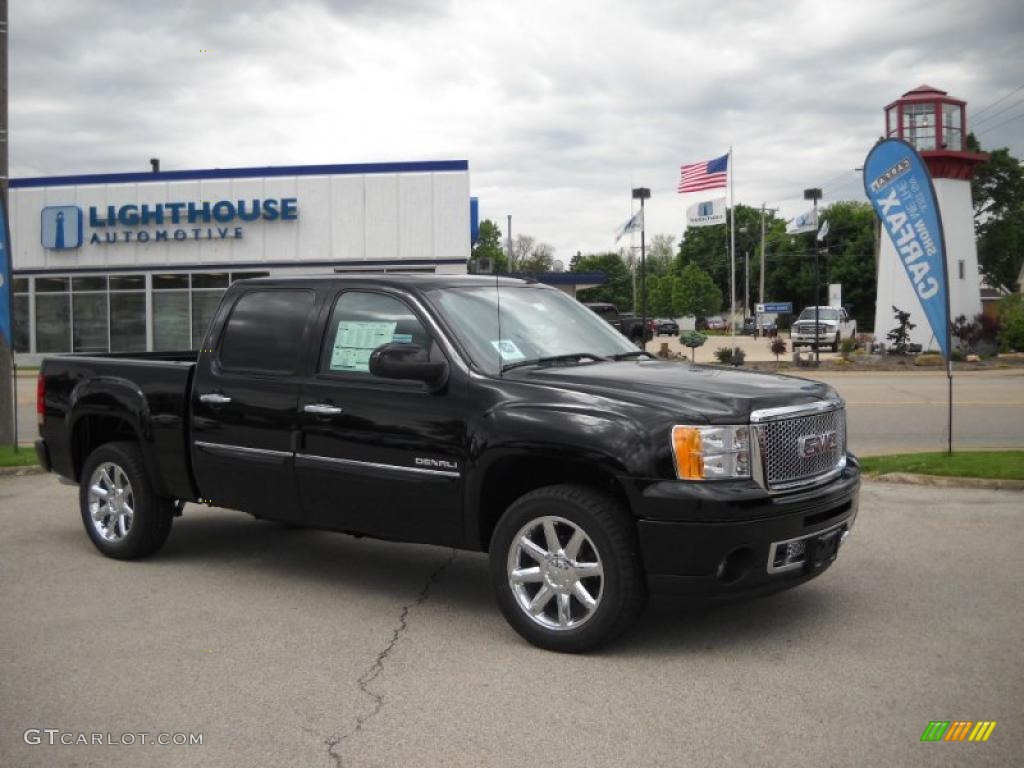 2010 Sierra 1500 Denali Crew Cab AWD - Onyx Black / Ebony photo #1