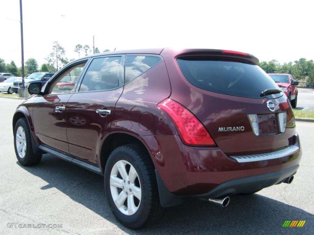 2007 Murano S - Merlot Pearl / Cafe Latte photo #3