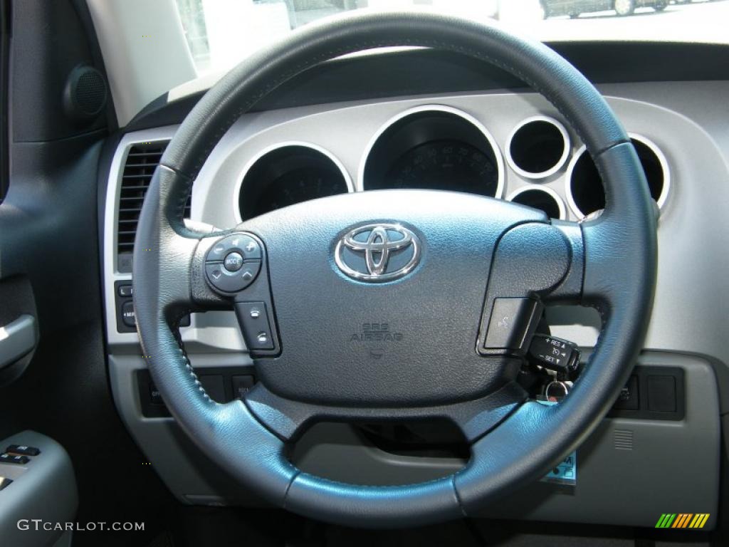 2007 Tundra Limited Double Cab - Blue Streak Metallic / Graphite Gray photo #18