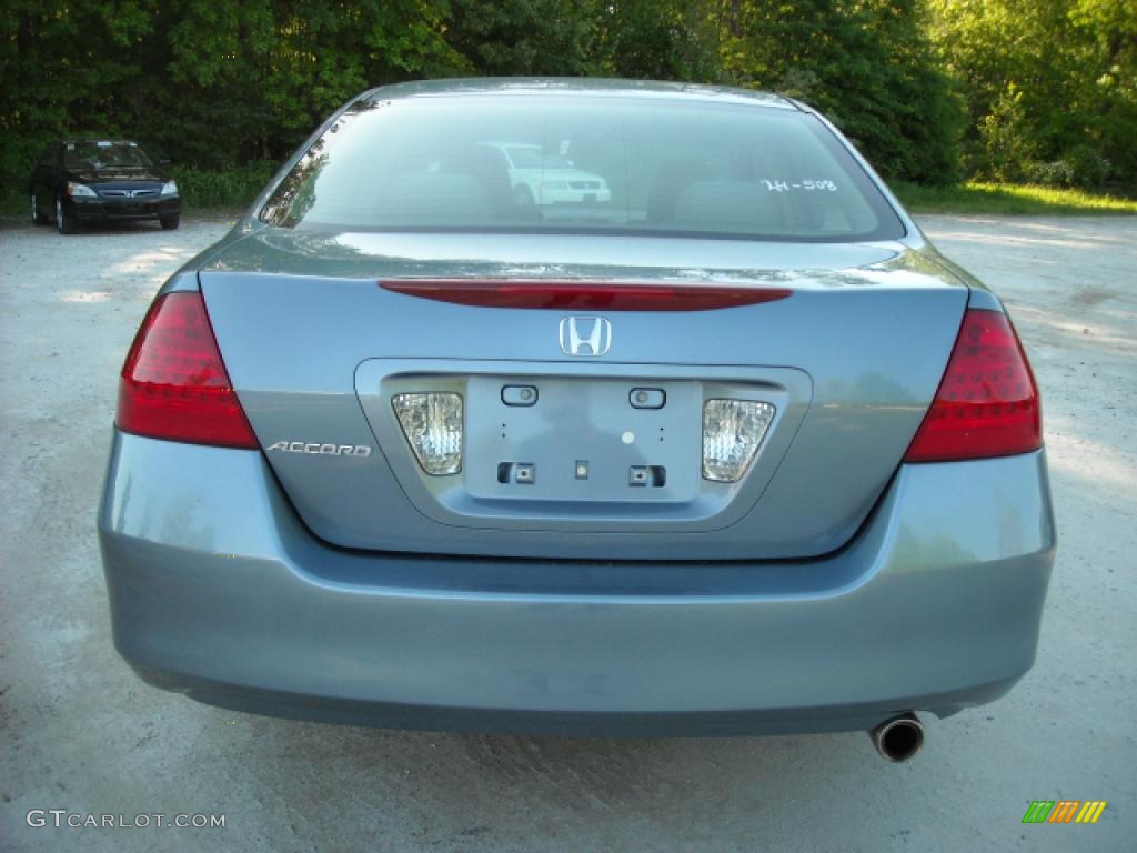 2007 Accord EX Sedan - Cool Blue Metallic / Gray photo #4