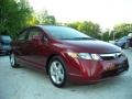 2007 Tango Red Pearl Honda Civic EX Sedan  photo #1