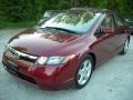 2007 Tango Red Pearl Honda Civic EX Sedan  photo #7