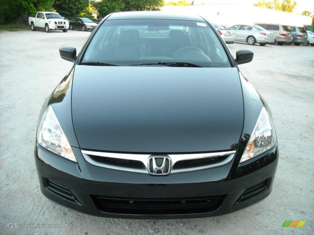 2007 Accord EX-L V6 Sedan - Nighthawk Black Pearl / Black photo #8