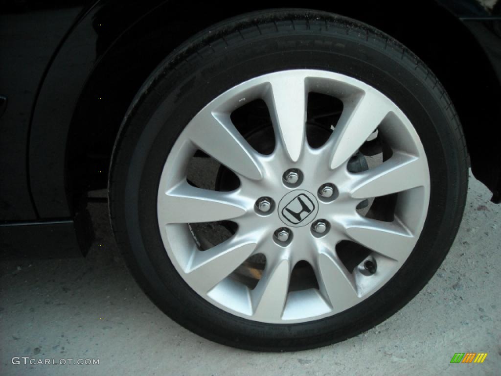 2007 Accord EX-L V6 Sedan - Nighthawk Black Pearl / Black photo #9