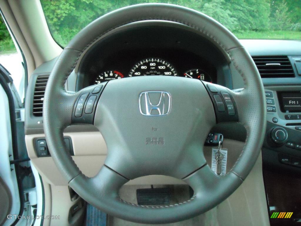 2007 Accord EX-L Sedan - Taffeta White / Ivory photo #20