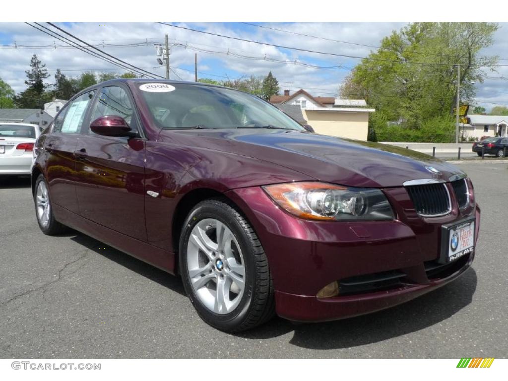 2008 3 Series 328xi Sedan - Barbera Red Metallic / Cream Beige photo #3