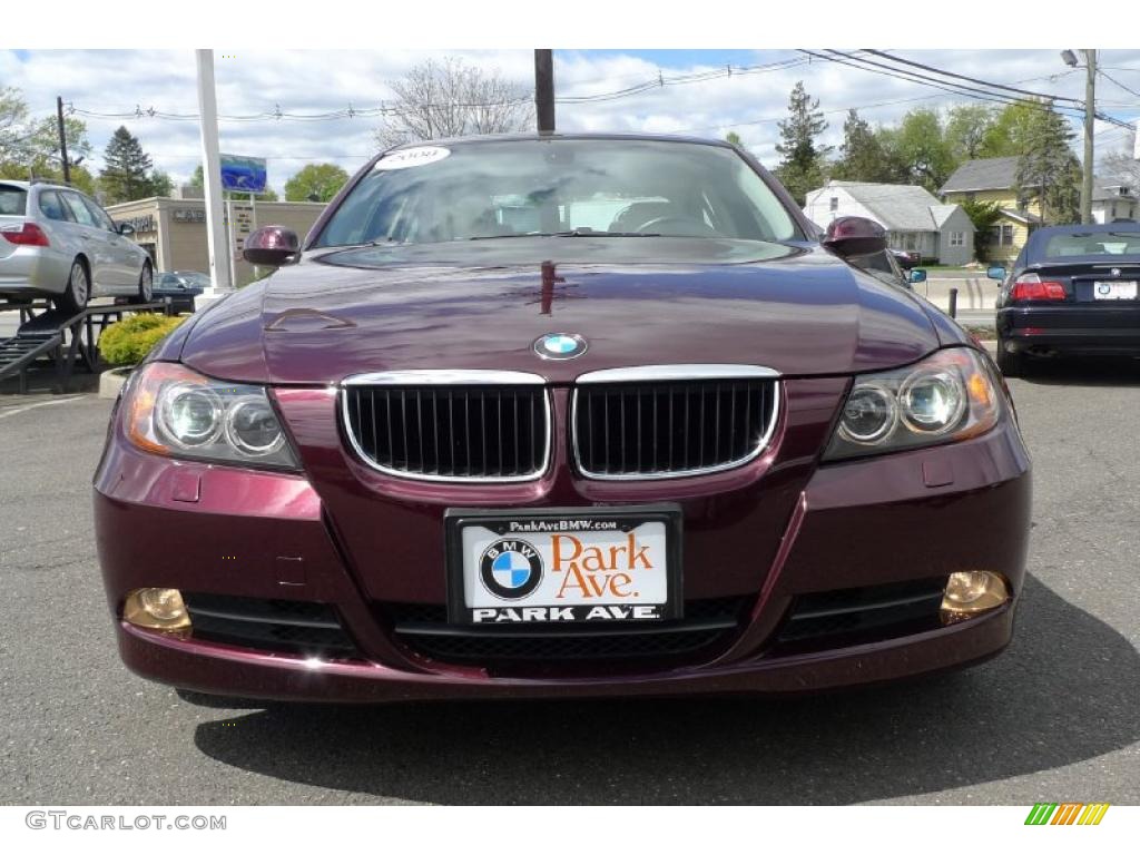 2008 3 Series 328xi Sedan - Barbera Red Metallic / Cream Beige photo #5