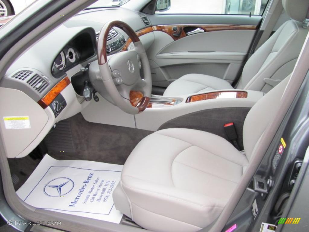 2008 E 350 4Matic Sedan - Flint Grey Metallic / Ash photo #13