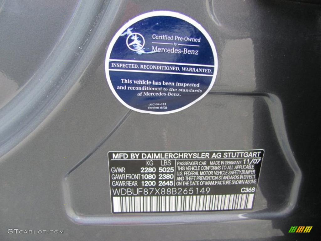 2008 E 350 4Matic Sedan - Flint Grey Metallic / Ash photo #14