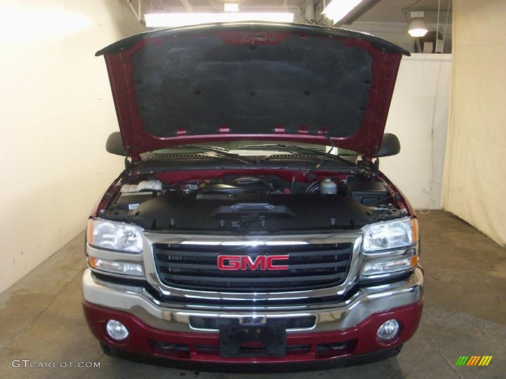 2006 Sierra 1500 SLE Crew Cab 4x4 - Sport Red Metallic / Dark Pewter photo #16