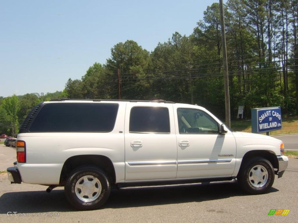 2004 Yukon XL 1500 SLT 4x4 - Summit White / Neutral/Shale photo #4