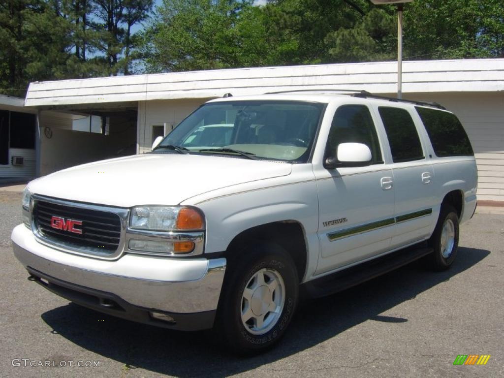 2004 Yukon XL 1500 SLT 4x4 - Summit White / Neutral/Shale photo #9