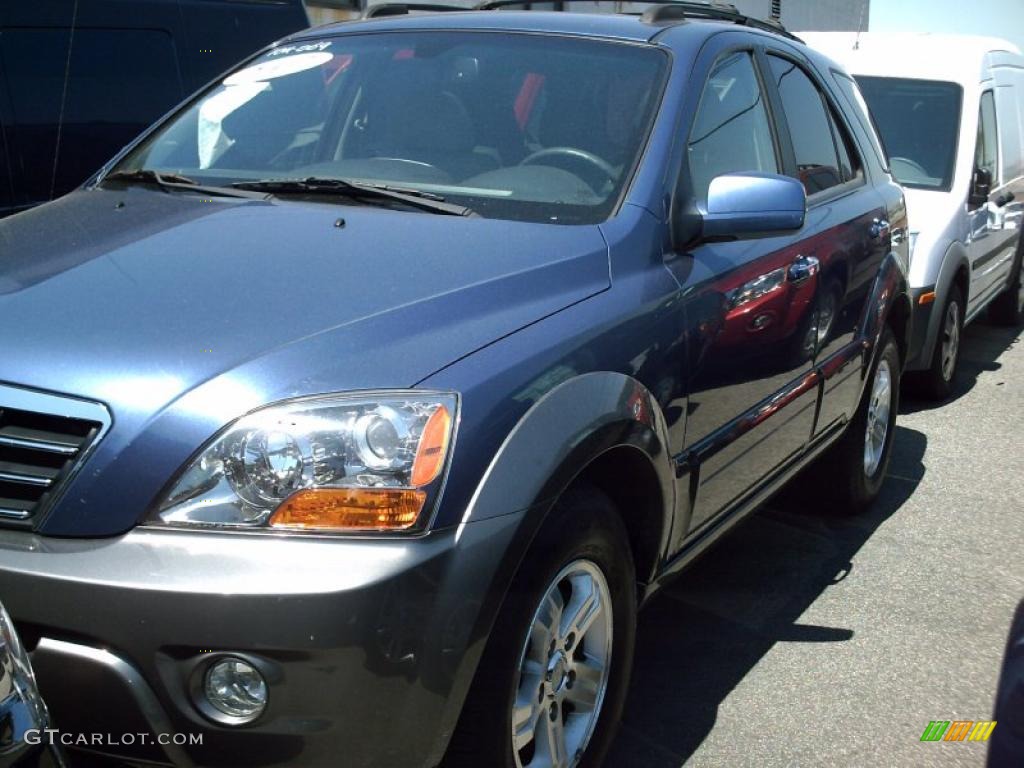 2007 Sorento EX 4WD - Spark Blue / Beige photo #1