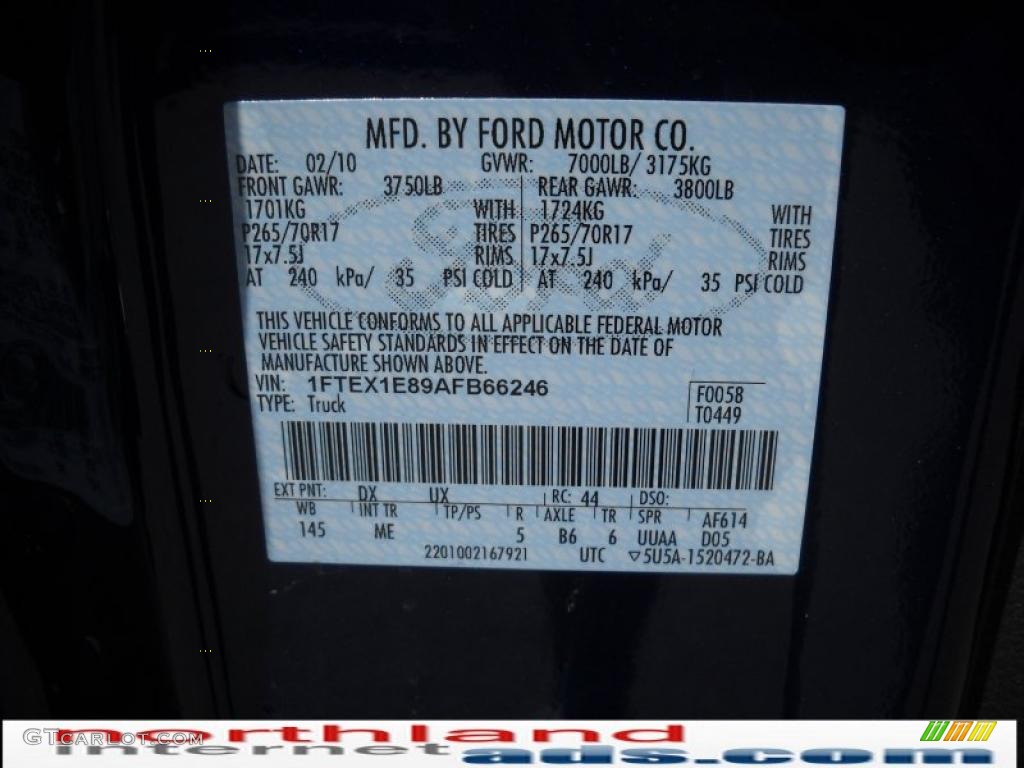 2010 F150 XLT SuperCab 4x4 - Dark Blue Pearl Metallic / Medium Stone photo #12