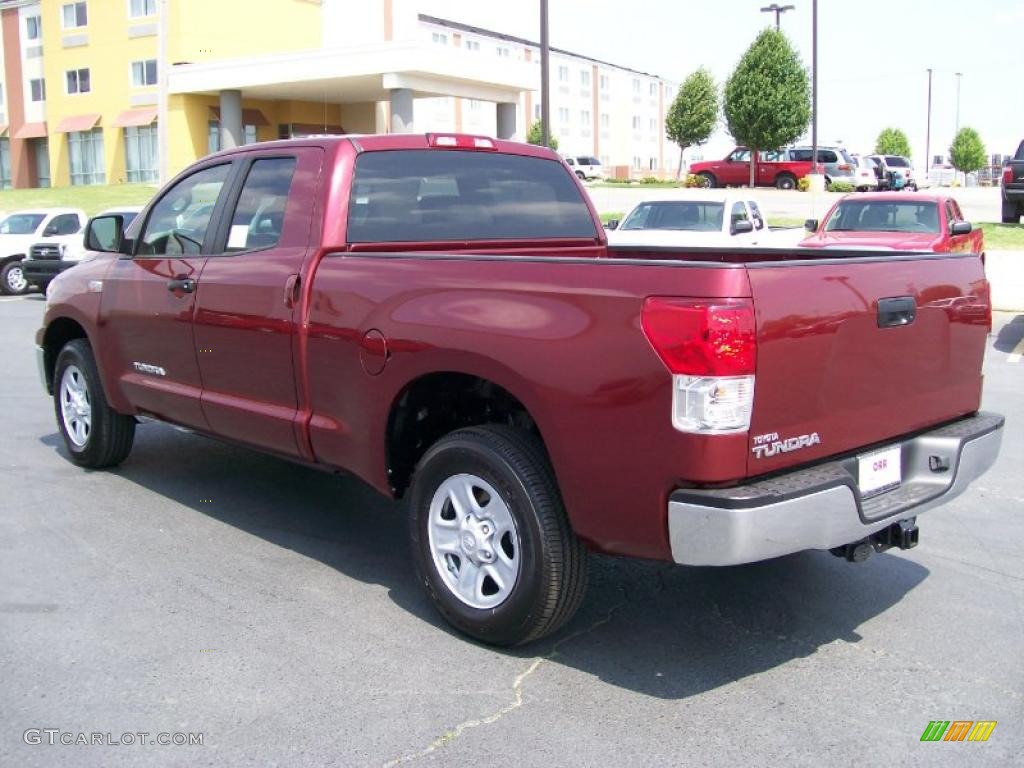 2010 Tundra Double Cab - Salsa Red Pearl / Sand Beige photo #3