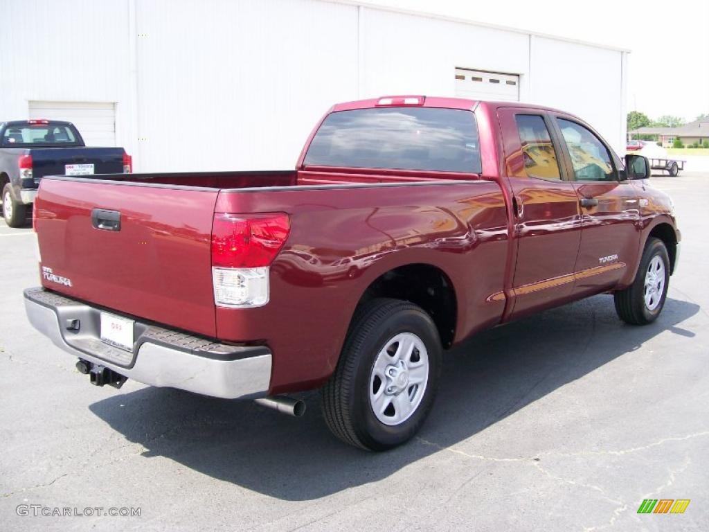 2010 Tundra Double Cab - Salsa Red Pearl / Sand Beige photo #4