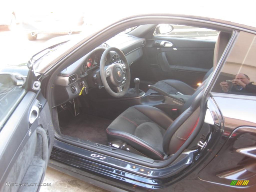 2008 911 GT2 - Basalt Black Metallic / Black photo #35