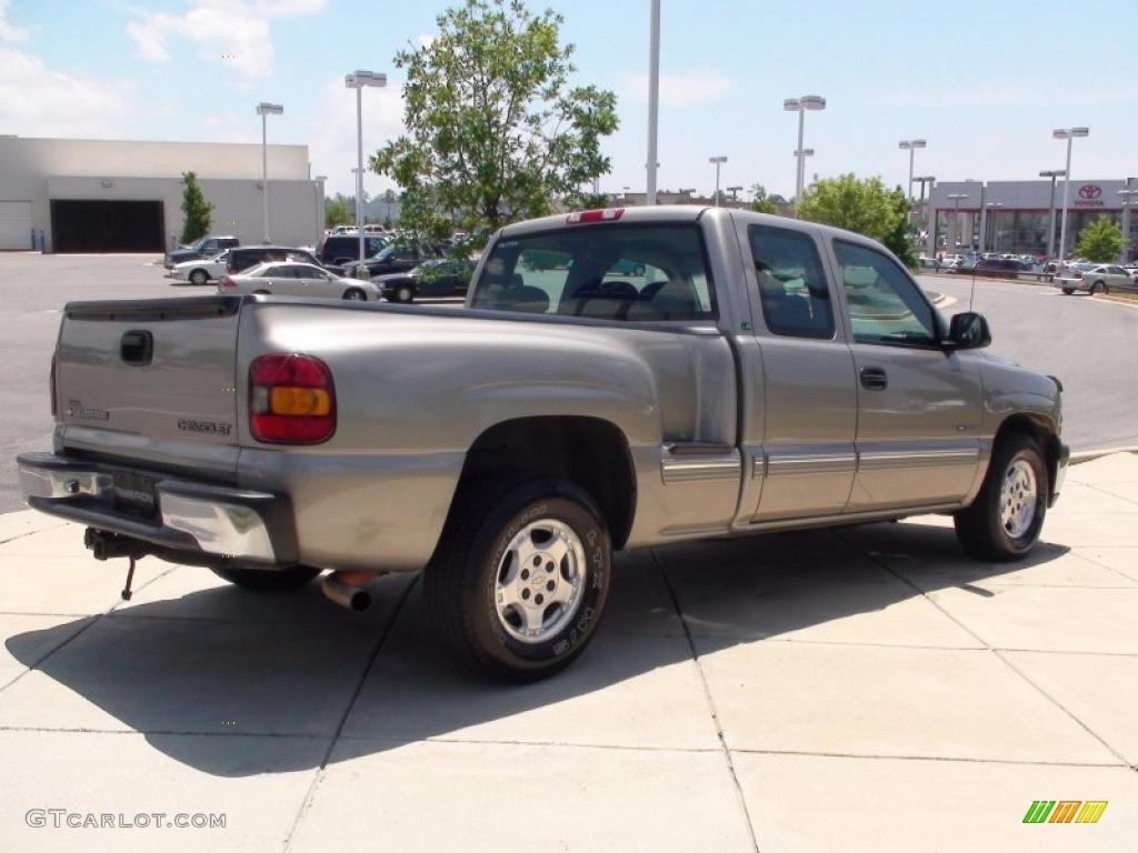 2002 Silverado 1500 Extended Cab - Light Pewter Metallic / Graphite Gray photo #5