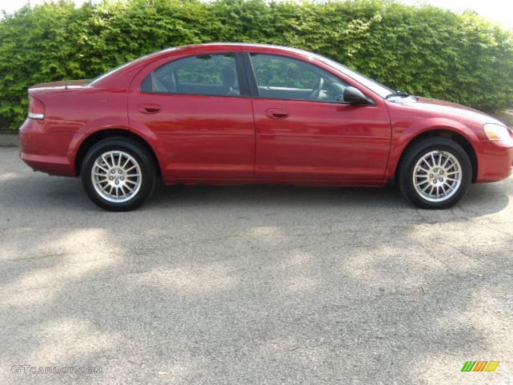 2004 Inferno Red Pearl Chrysler Sebring Lx Sedan 29668896