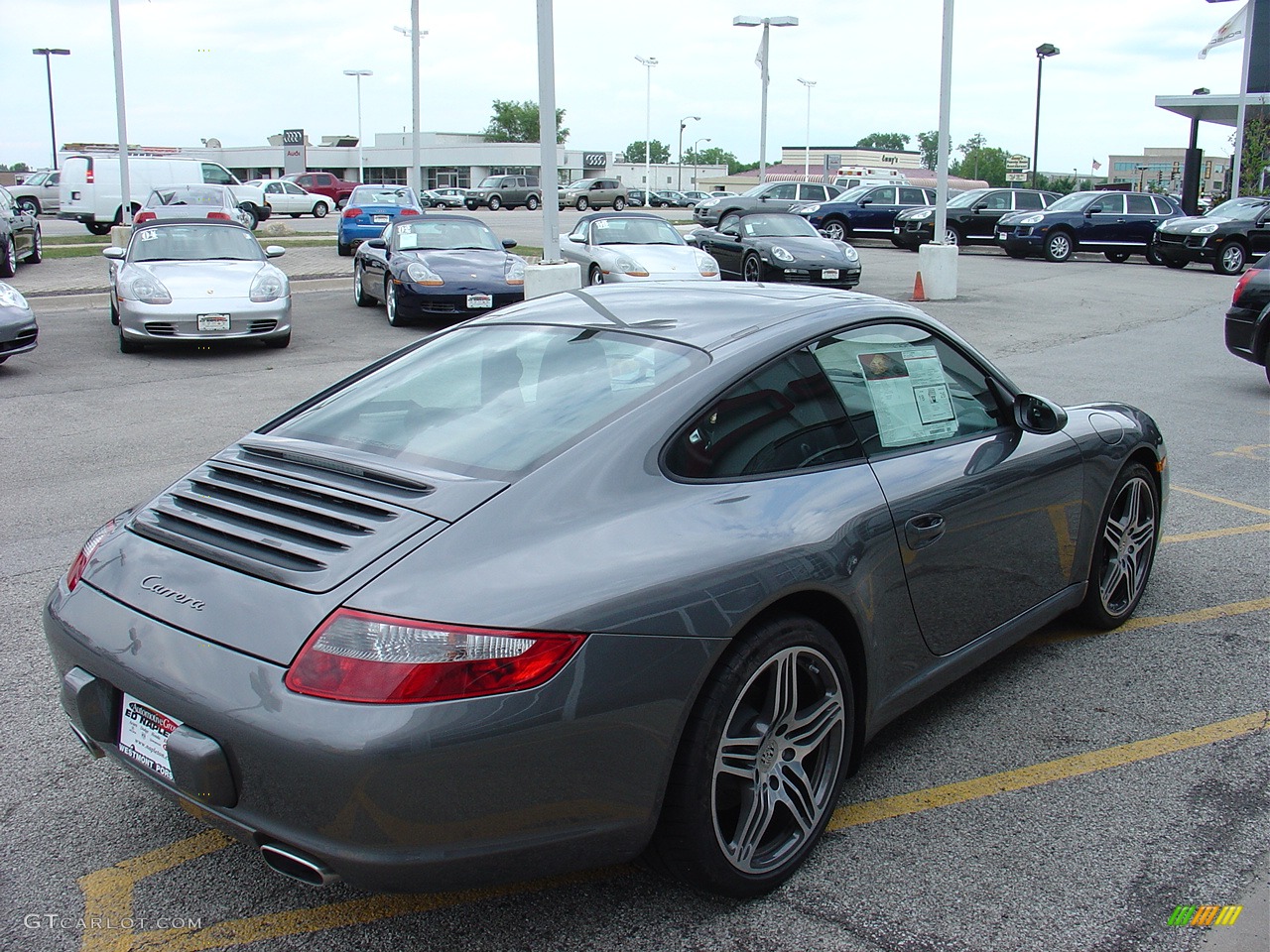 2007 911 Carrera Coupe - Meteor Grey Metallic / Black photo #6