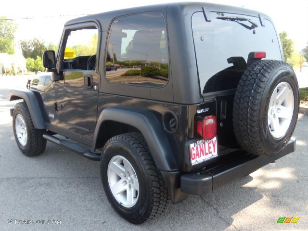 2004 Wrangler Rubicon 4x4 - Black / Dark Slate Gray photo #3