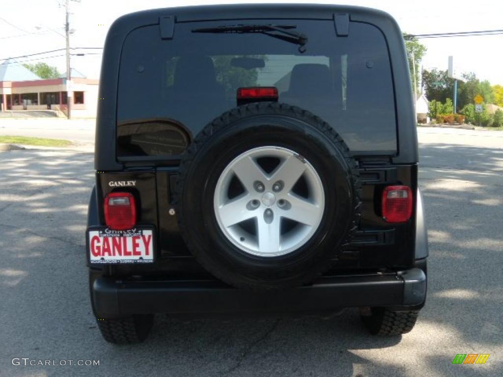 2004 Wrangler Rubicon 4x4 - Black / Dark Slate Gray photo #4