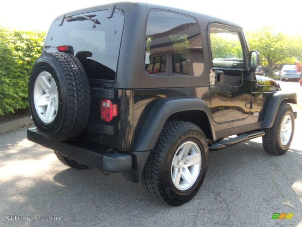 2004 Wrangler Rubicon 4x4 - Black / Dark Slate Gray photo #5