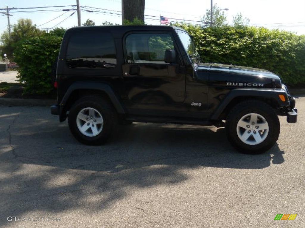2004 Wrangler Rubicon 4x4 - Black / Dark Slate Gray photo #6