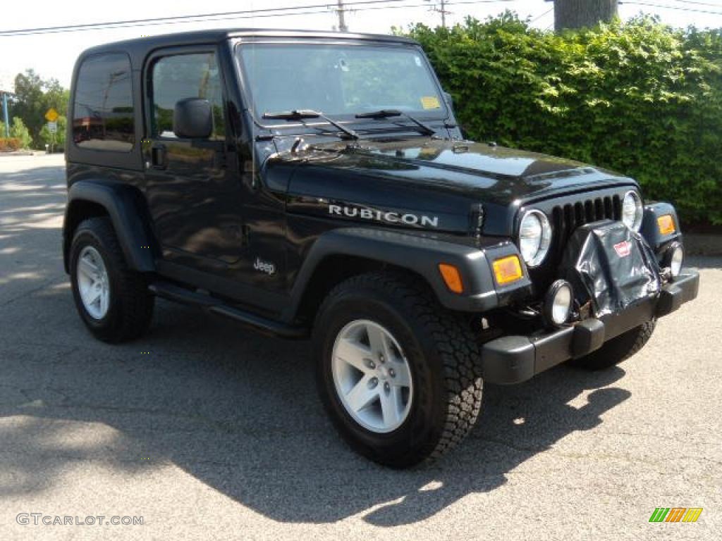 2004 Wrangler Rubicon 4x4 - Black / Dark Slate Gray photo #7