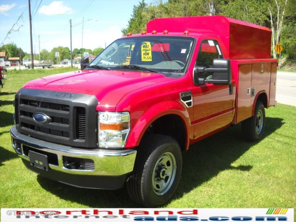 Vermillion Red Ford F350 Super Duty