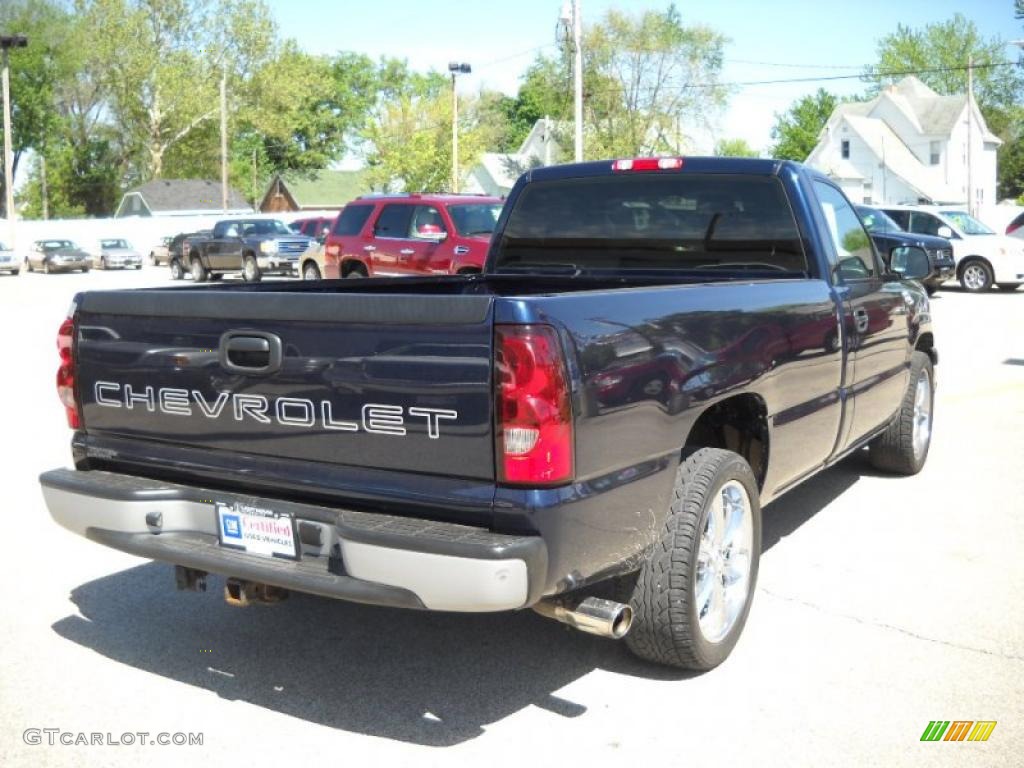 2006 Silverado 1500 Work Truck Regular Cab - Blue Granite Metallic / Medium Gray photo #7