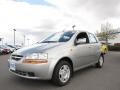 2004 Galaxy Silver Metallic Chevrolet Aveo Hatchback  photo #2