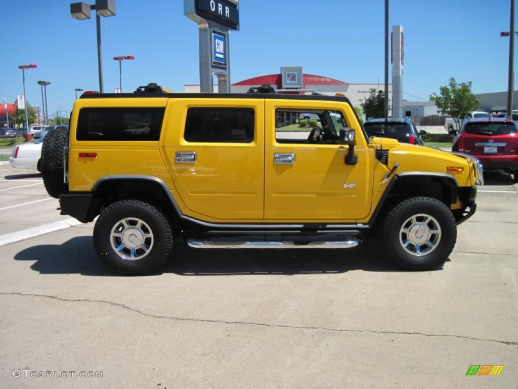 2006 H2 SUV - Yellow / Ebony photo #4