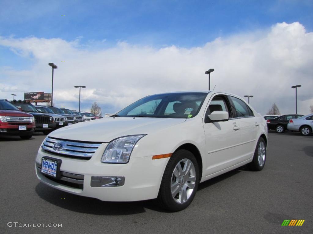 2008 Fusion SEL V6 AWD - White Suede / Medium Light Stone photo #8