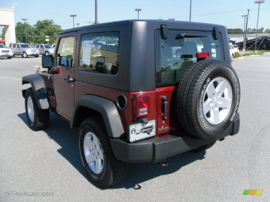 2009 Wrangler X 4x4 - Red Rock Crystal Pearl Coat / Dark Slate Gray/Medium Slate Gray photo #3