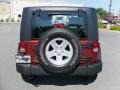 2009 Red Rock Crystal Pearl Coat Jeep Wrangler X 4x4  photo #4