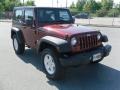 2009 Red Rock Crystal Pearl Coat Jeep Wrangler X 4x4  photo #6