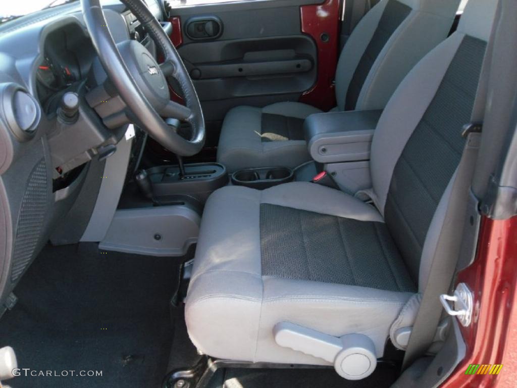 2009 Wrangler X 4x4 - Red Rock Crystal Pearl Coat / Dark Slate Gray/Medium Slate Gray photo #8