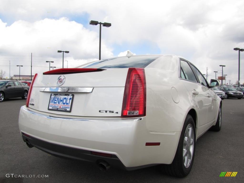 2009 CTS 4 AWD Sedan - White Diamond Tri-Coat / Ebony photo #11