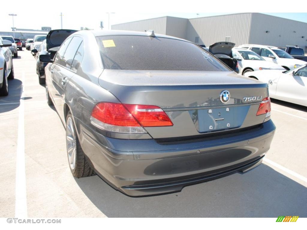 2007 7 Series 750Li Sedan - Sterling Grey Metallic / Black photo #3