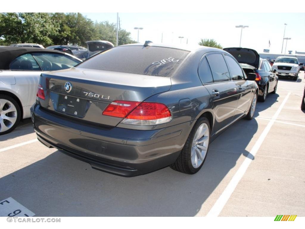 2007 7 Series 750Li Sedan - Sterling Grey Metallic / Black photo #4