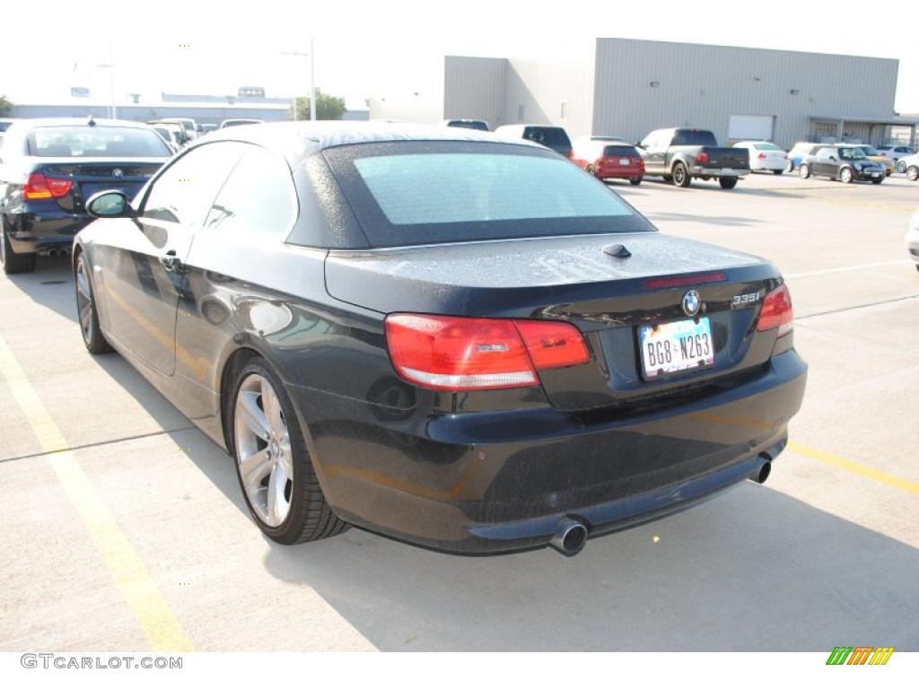 2007 3 Series 335i Convertible - Jet Black / Grey photo #2