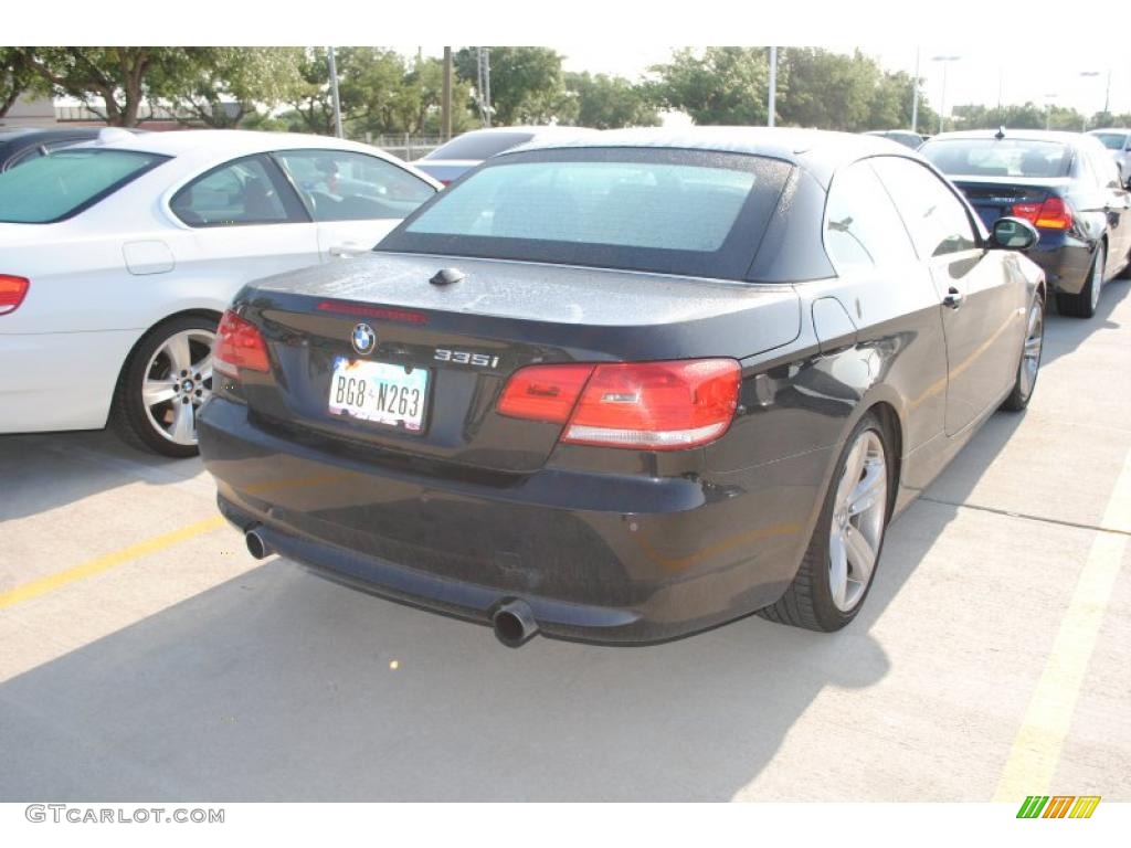 2007 3 Series 335i Convertible - Jet Black / Grey photo #3