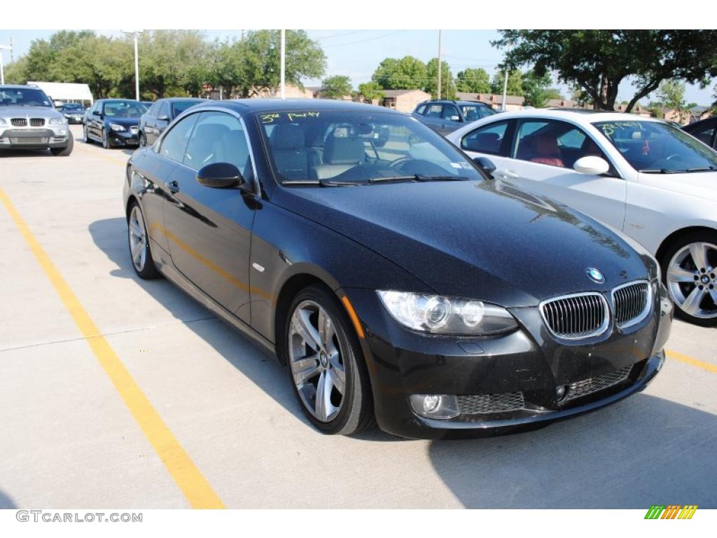 2007 3 Series 335i Convertible - Jet Black / Grey photo #4